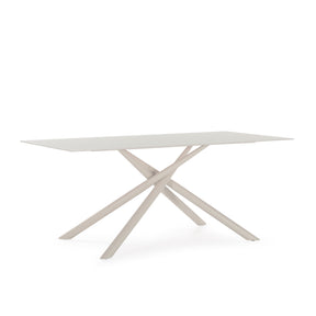 Tavolo rettangolare con gamba in metallo Lexy 180x75 cm