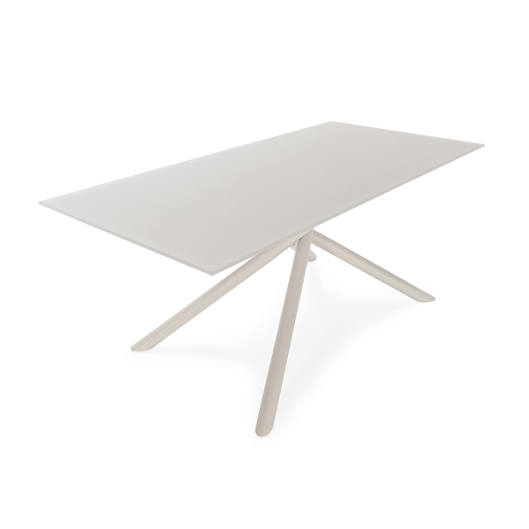 Tavolo rettangolare con gamba in metallo Lexy 180x75 cm