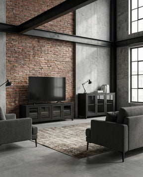 Mobile TV 4 ante in legno di pino Herity 150x50 cm