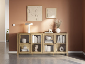 Madia 4 ante in legno di pino Herity 186x80 cm