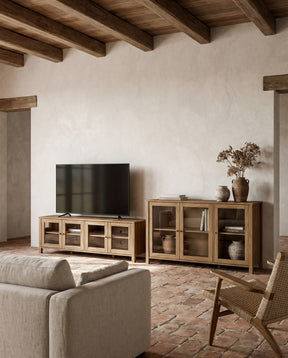 Madia 3 ante in legno di pino Herity 142x80 cm