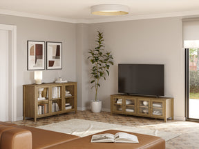 Madia 3 ante in legno di pino Herity 142x80 cm