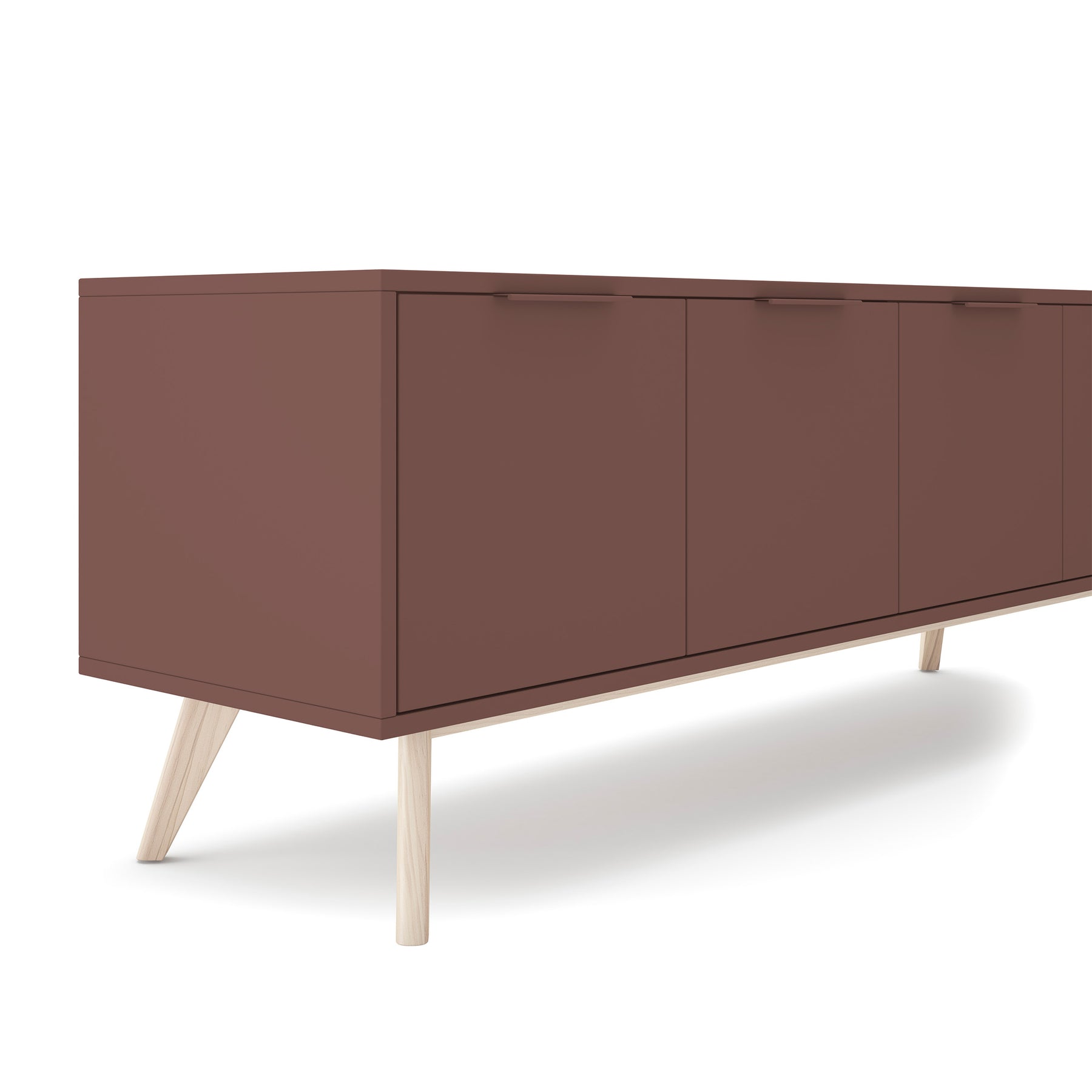 Mobile TV 4 ante in legno di pino Lith 140x53 cm