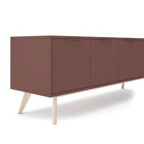 Mobile TV 4 ante in legno di pino Lith 140x53 cm