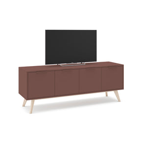 Mobile TV 4 ante in legno di pino Lith 140x53 cm