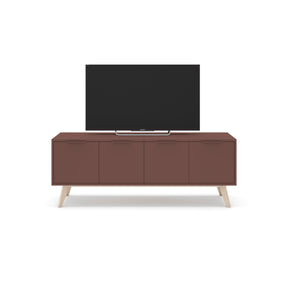 Mobile TV 4 ante in legno di pino Lith 140x53 cm