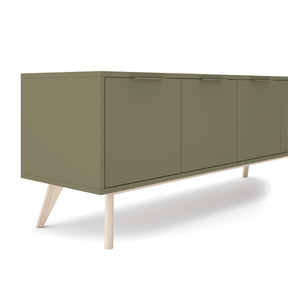 Mobile TV 4 ante in legno di pino Lith 140x53 cm