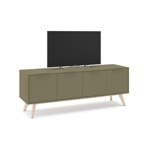 Mobile TV 4 ante in legno di pino Lith 140x53 cm