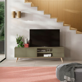 Mobile TV 2 ante 2 cassetti in legno di pino Lith 180x53 cm