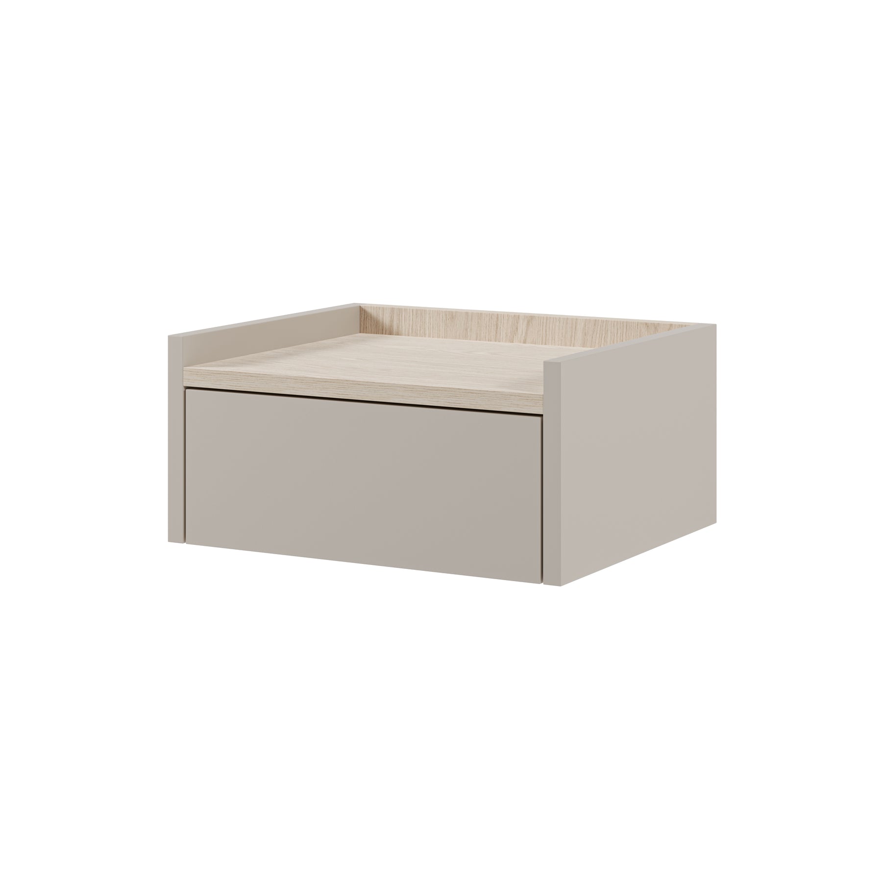 Comodino sospeso 1 cassetto Flint 36x46 cm