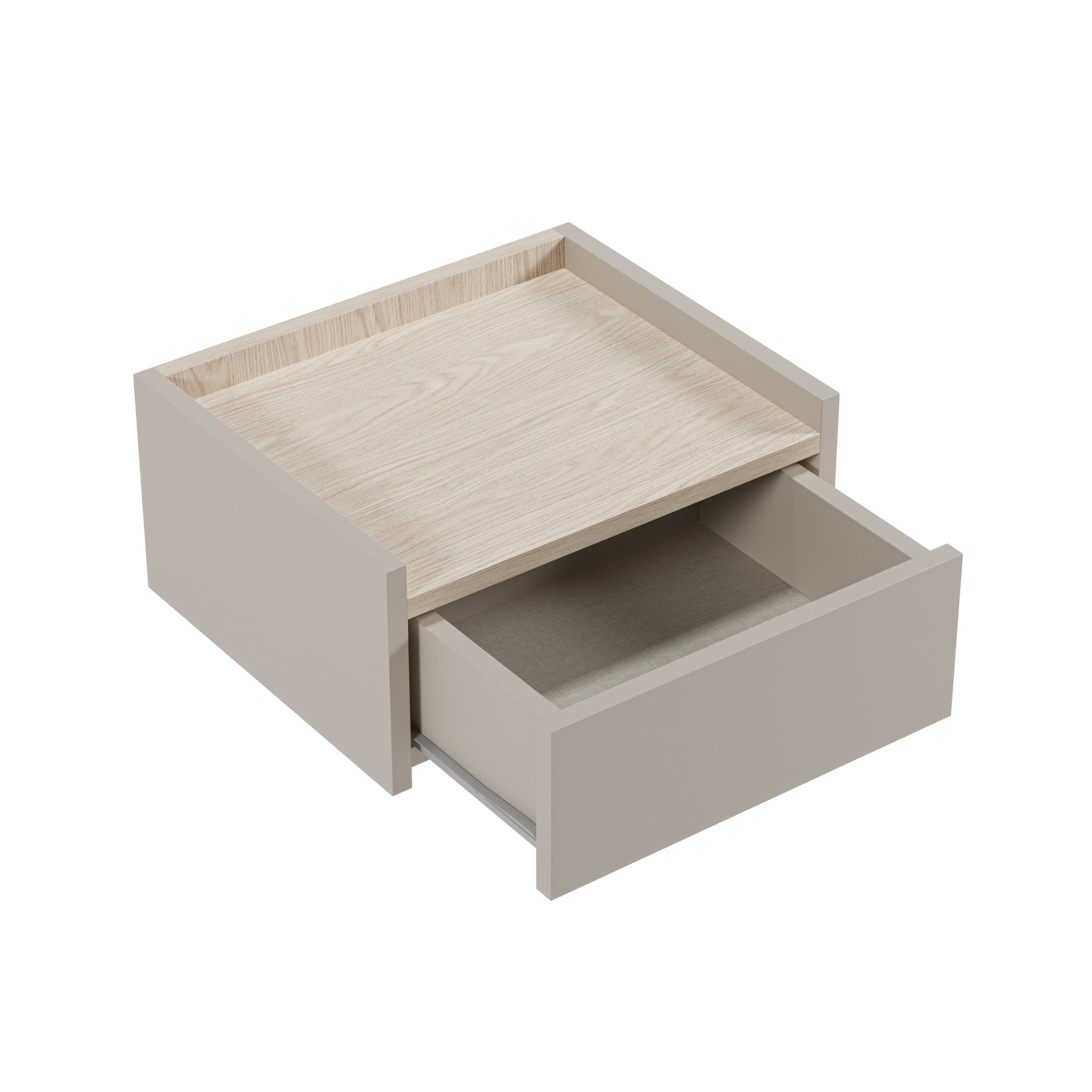 Comodino sospeso 1 cassetto Flint 36x46 cm