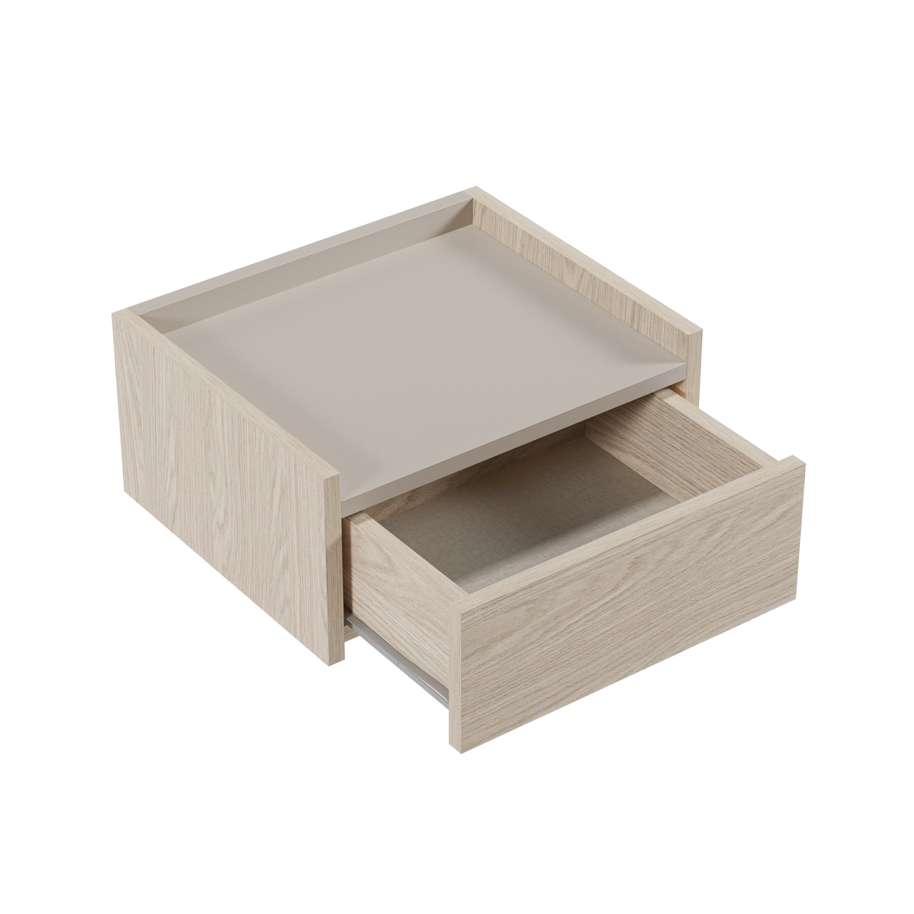 Comodino sospeso 1 cassetto Flint 36x46 cm