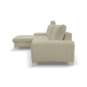 Divano letto angolare in tessuto cinigliato Firenze 251x164 cm