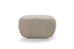 Pouf in tessuto bouclè Madrid 75x39 cm