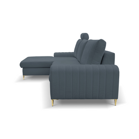 Divano letto angolare in tessuto cinigliato Firenze 251x164 cm