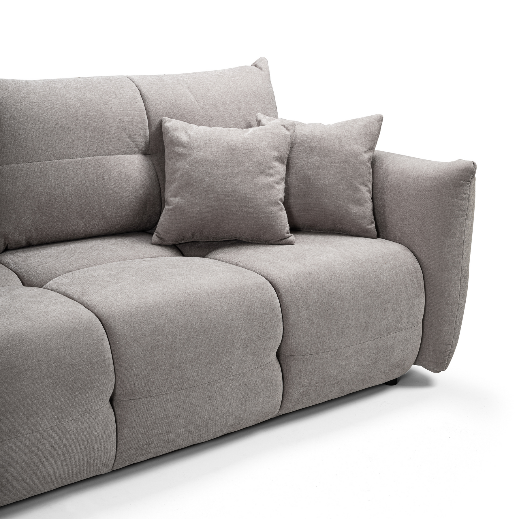 Divano letto in tessuto cinigliato Lisbona 245x110/144 cm