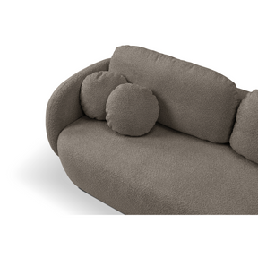 Divano letto in tessuto bouclè Madrid 238x142 cm