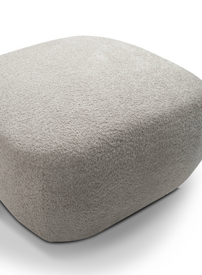 Pouf in tessuto bouclè Madrid 75x39 cm