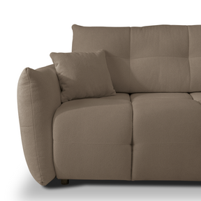 Divano letto angolare in tessuto cinigliato Dublino 257x111/177 cm