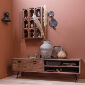 Set di 2 vassoi in legno Bak 3x36 cm