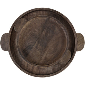 Set di 2 vassoi in legno Bak 3x36 cm