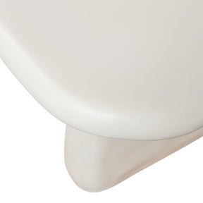 Tavolo da esterno in polimero naturale bianco opaco Sole
