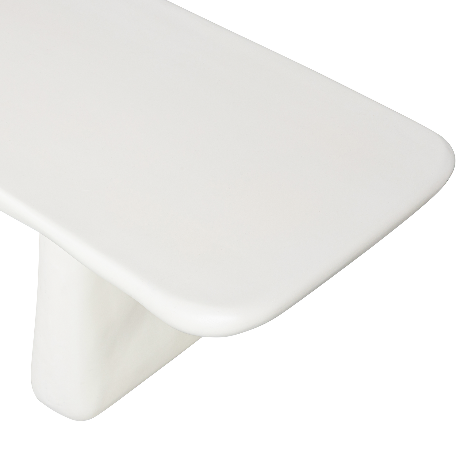 Panca da esterno in polimero naturale bianco opaco Sole 227x40 cm