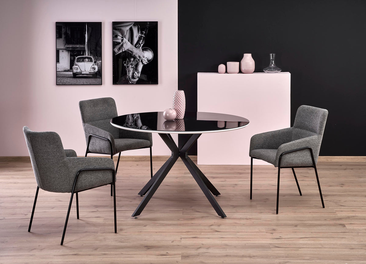Tavolo rotondo per 4 persone rovere Parnaso 120x76 cm
