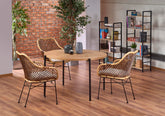 Tavolo rotondo per 4 persone rovere Virgo 120x76 cm