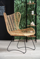 Sedia da esterno in rattan Isla 69x46 cm