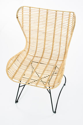 Sedia da esterno in rattan Isla 69x46 cm