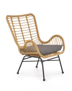 Set di 4 sedie da esterno in rattan sintetico Flora 69x42 cm