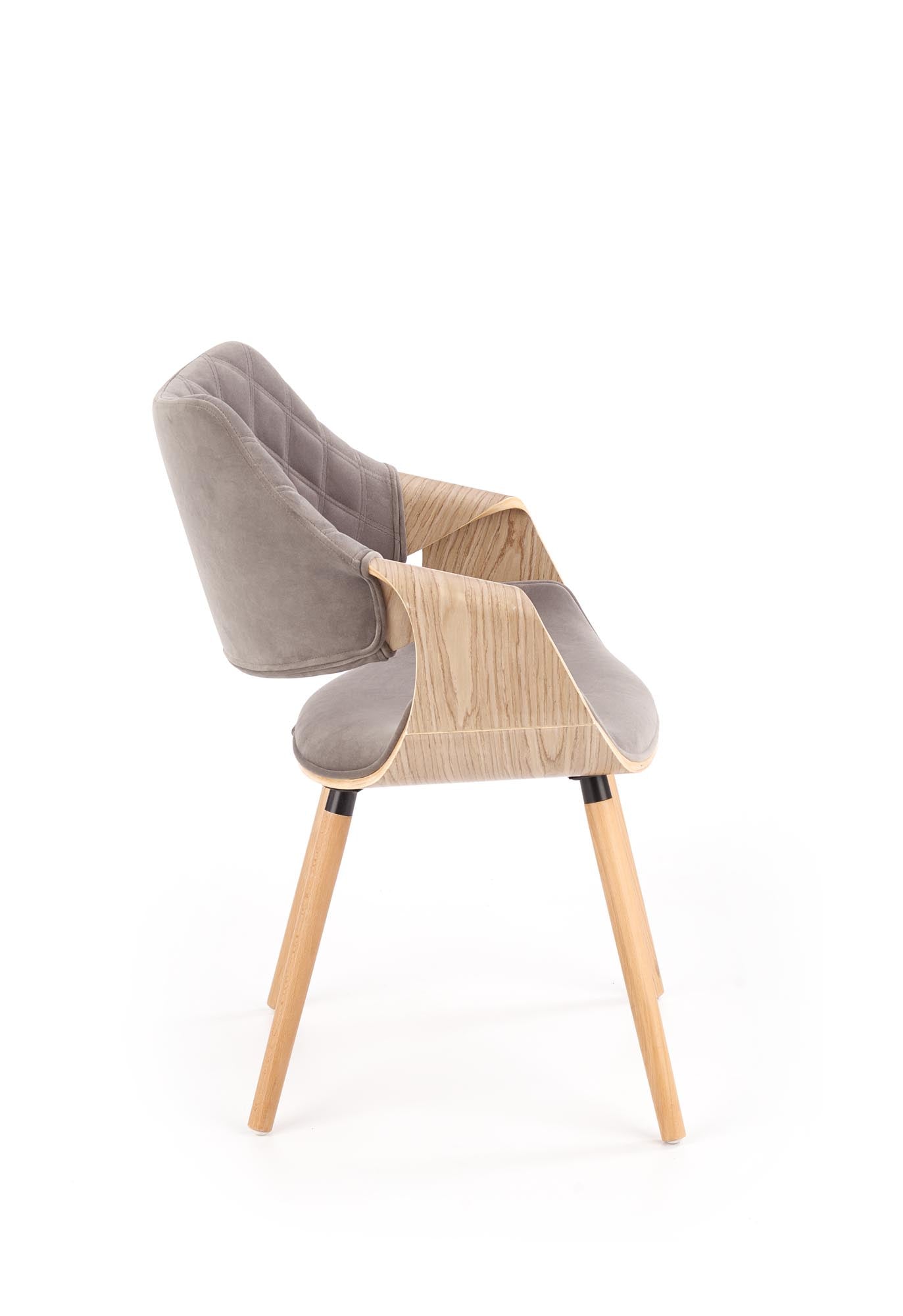 Sedia in legno/tessuto Camilla 56x77 cm
