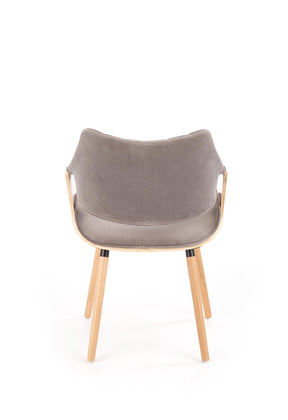 Sedia in legno/tessuto Camilla 56x77 cm