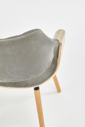 Sedia in legno/tessuto Camilla 56x77 cm