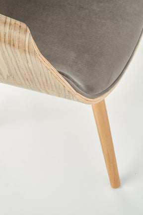 Sedia in legno/tessuto Camilla 56x77 cm