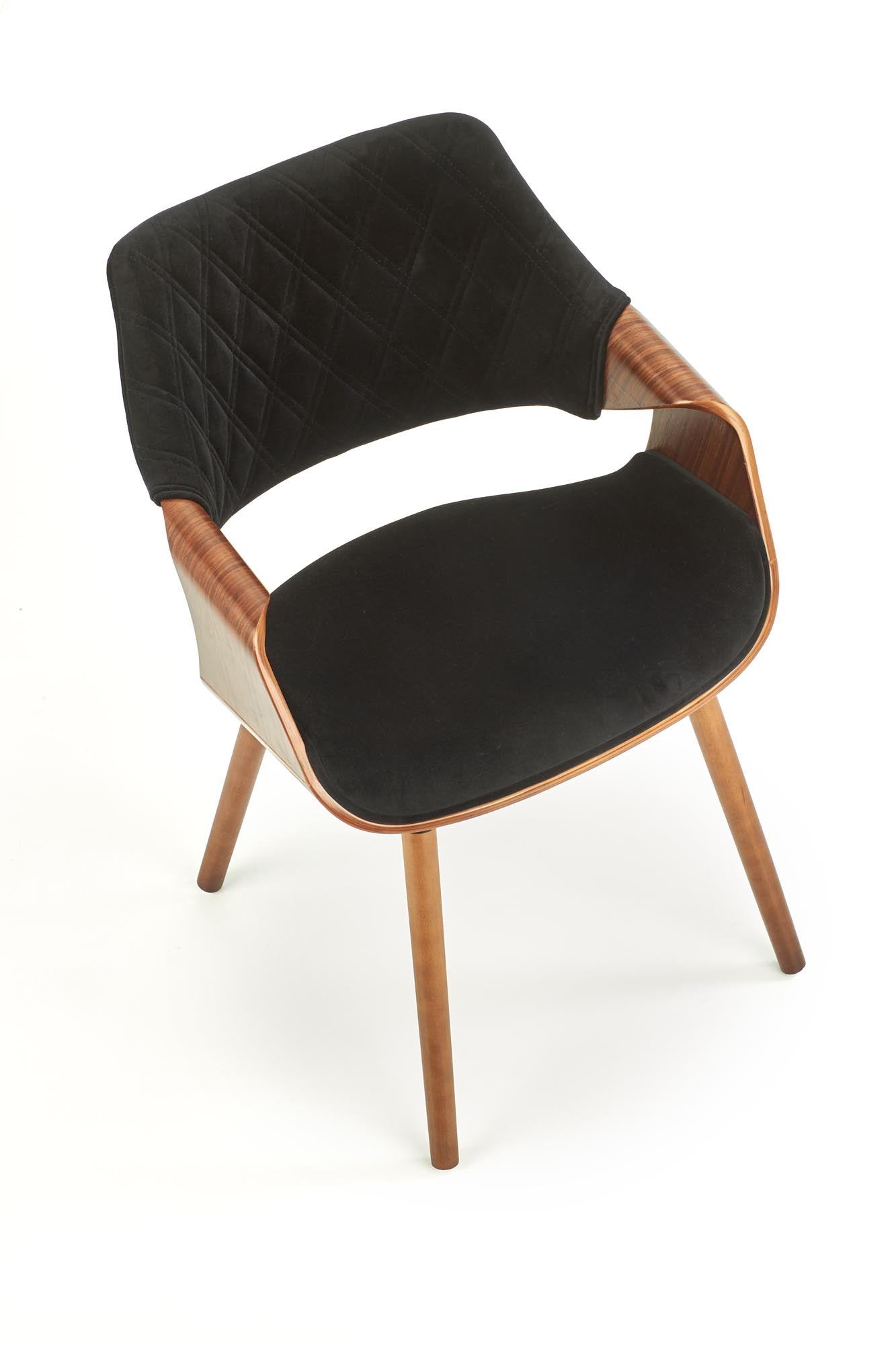 Sedia in legno/tessuto Camilla 56x77 cm