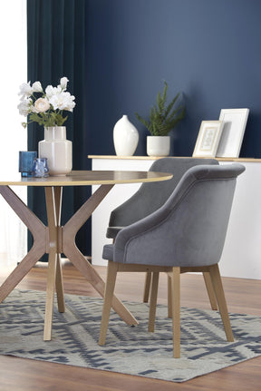 Tavolo rotondo per 4 persone rovere Sphera 120x77 cm
