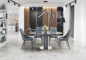 Tavolo allungabile per 6/8 persone marmo Kronos 120/160x120 cm
