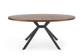 Tavolo rotondo per 4 persone rovere Zenith 170x76 cm