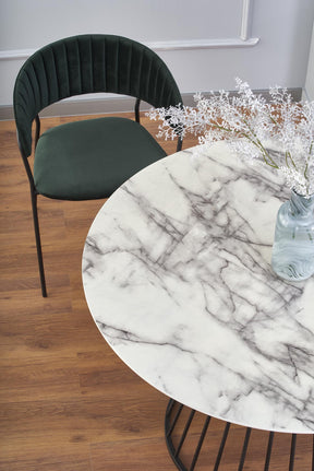 Tavolo rotondo per 4 persone marmo Vesuvio 110x75 cm