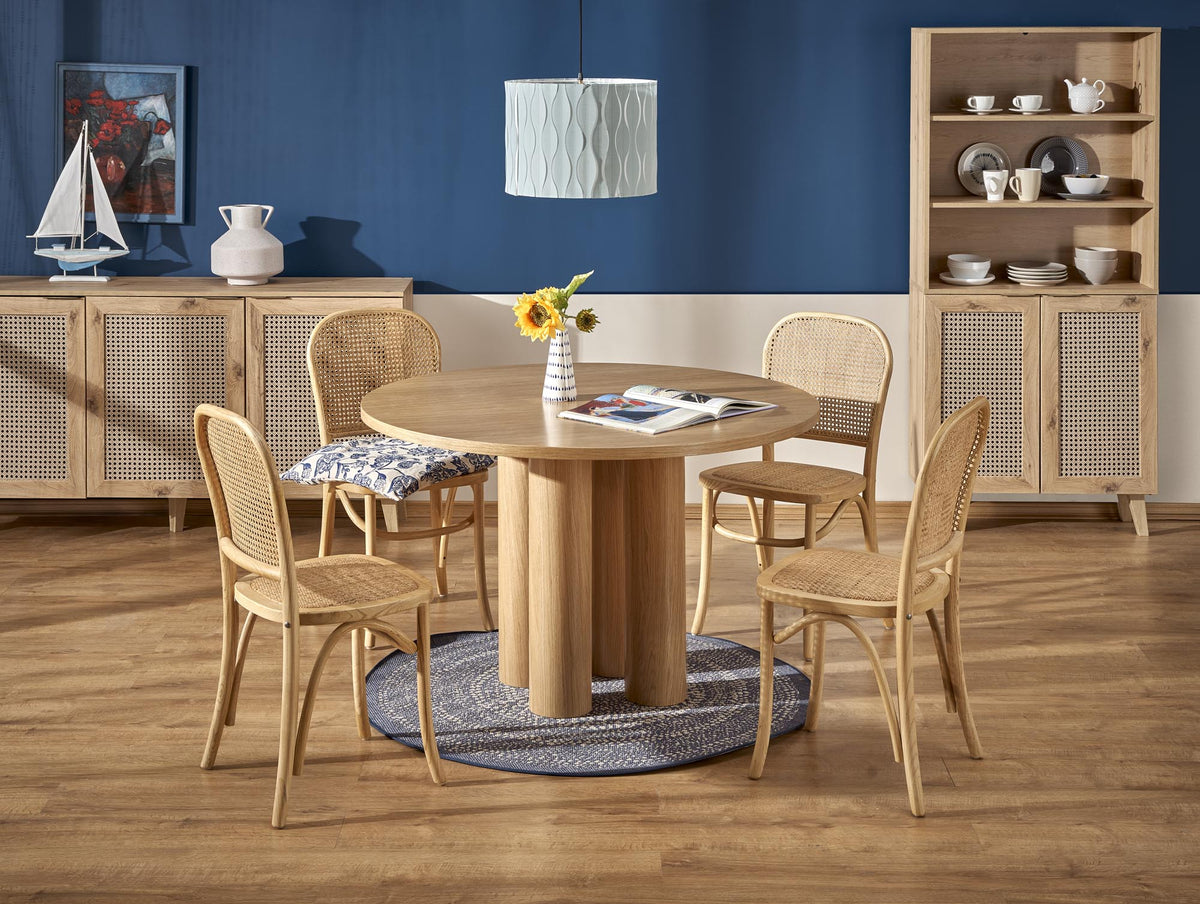 Tavolo per 4/6 persone tondo rovere Honos
