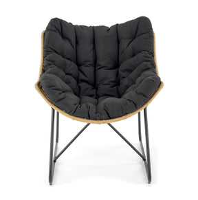 Poltrona da giardino in rattan sintetico Luminia 81x45 cm