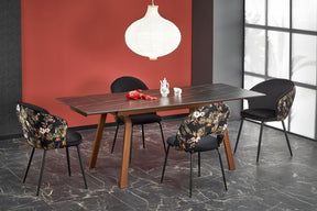 Tavolo allungabile per 6/8 persone marmo Fuego 140/200x82 cm