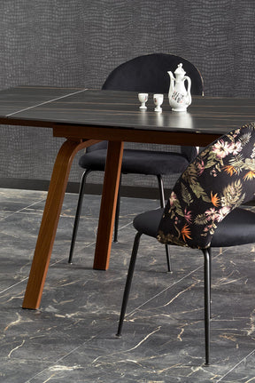 Tavolo allungabile per 6/8 persone marmo Fuego 140/200x82 cm