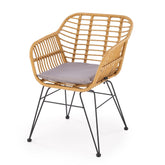 Sedia da esterno in rattan sintetico Ely 55x42 cm