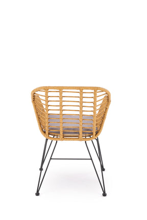 Set di 2 sedie da esterno in rattan sintetico Ely 55x42 cm