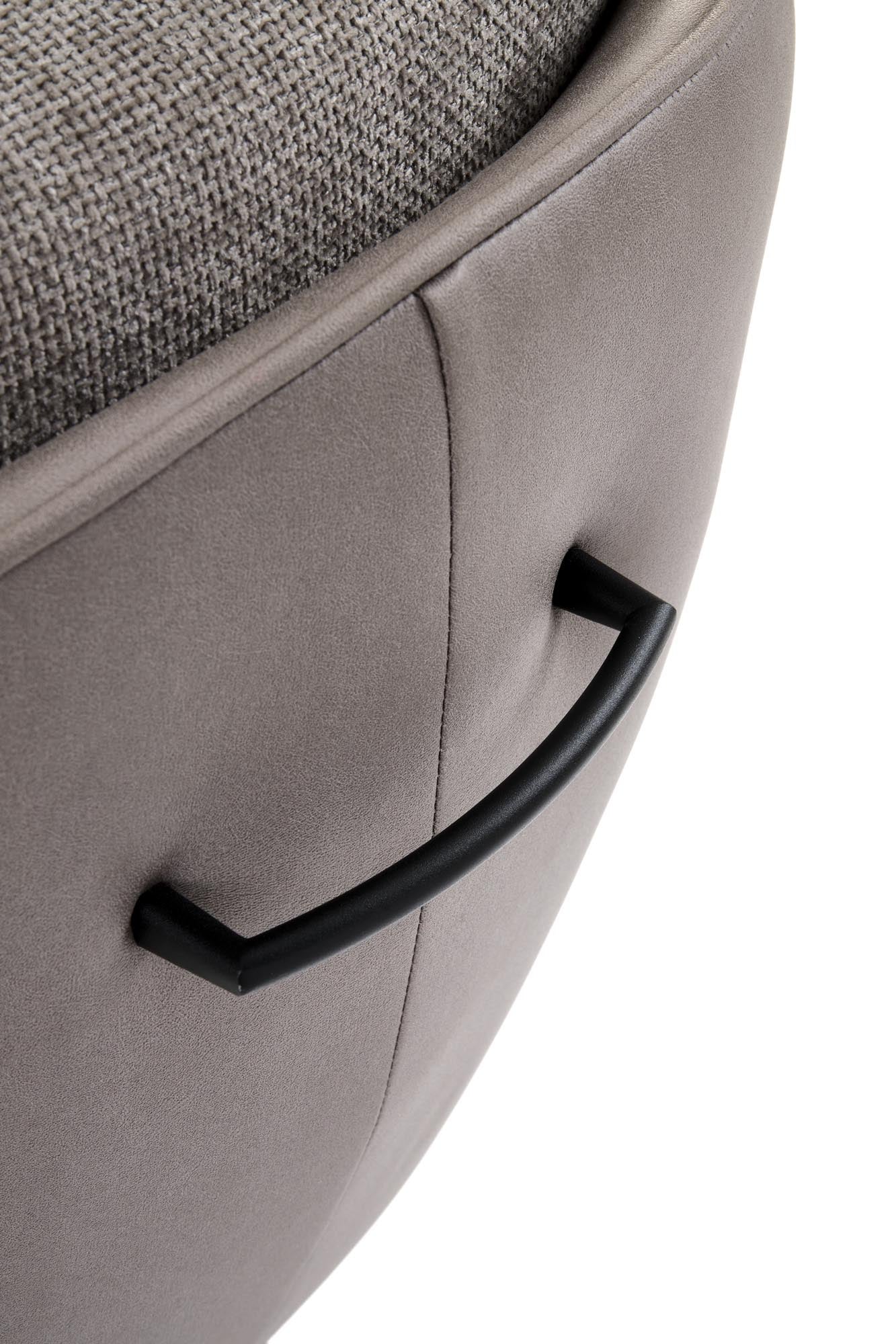 Sedia girevole in acciaio Tery 58x67 cm