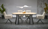 Tavolo allungabile per 6/8 persone marmo Nimbus 180/240x100 cm