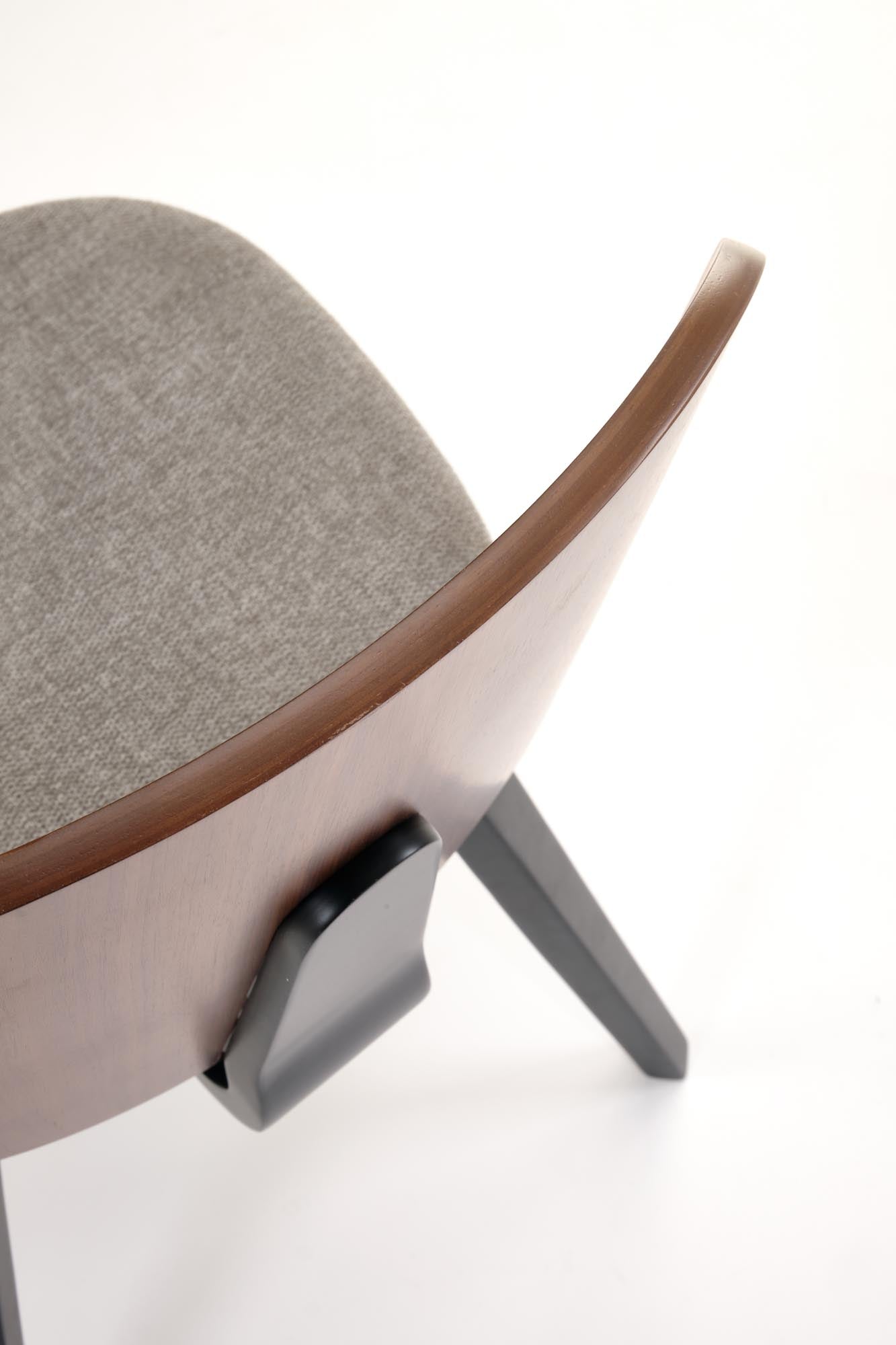 Sedia in legno massello noce Kora 54x81 cm